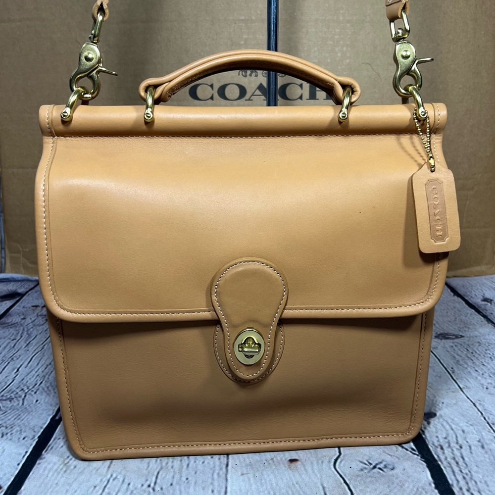 NOS New Old Stock COACH 9927 Willis Shoulder Bag RARE Stone &  Brass PRISTINE!